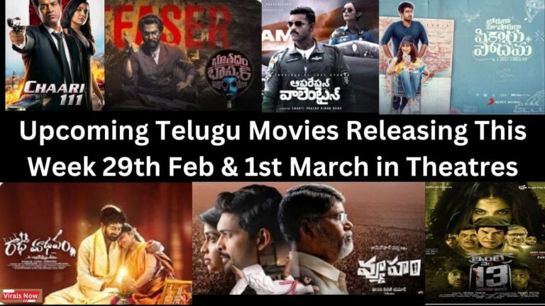 Upcoming Telugu Movies Releasing This Week 29th Feb & 1st March in Theatres