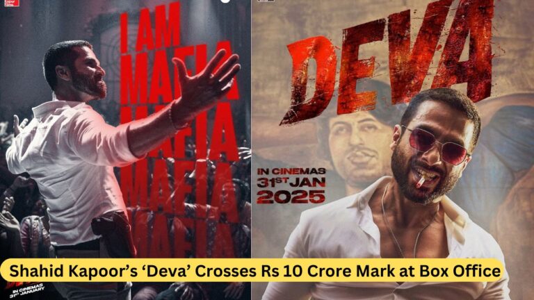 Shahid Kapoor’s ‘Deva’ Crosses Rs 10 Crore Mark at Box Office